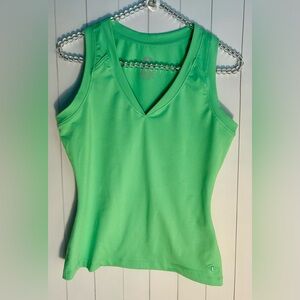 Athletic Works Tank Top Womens Vibrant Neon Green Flattering
